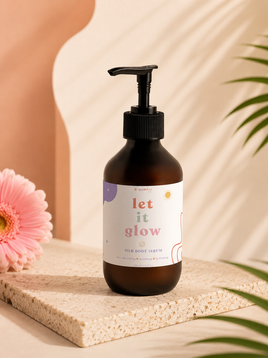 "Let It Glow" Silk Skin Body Serum, Spices & Sandalwood